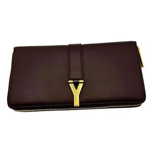 Saint Laurent Dark‎ Brown Leather wallet